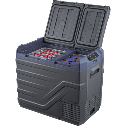 NLS55 - 40L Dual Zone Portable Car Freezer with Bluetooth Control