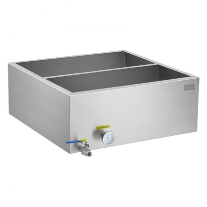 ZFQ-89L-T Stainless Steel Maple Syrup Evaporator Pan with Thermometer, 23.6 Gal Capacity