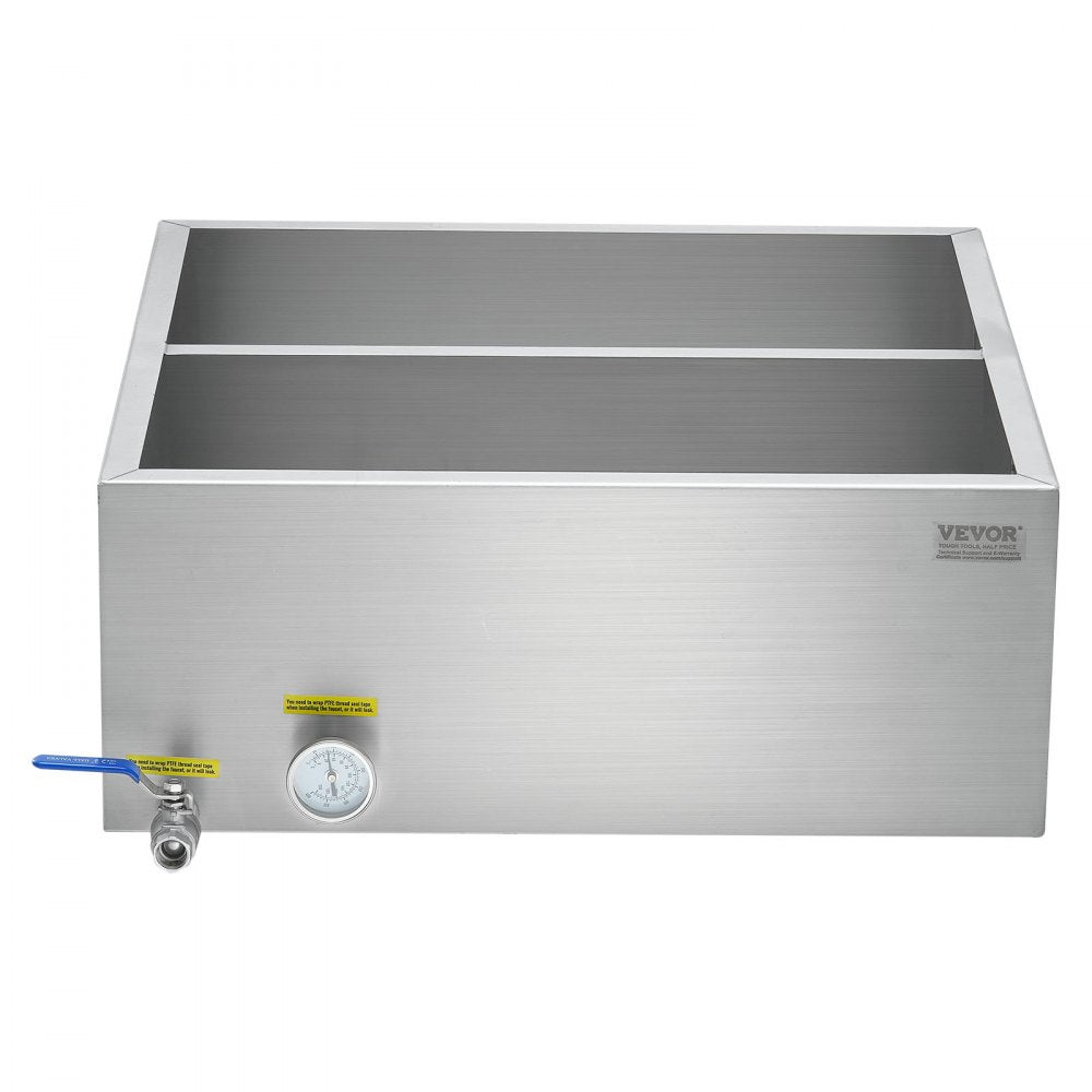 ZFQ-89L-T Stainless Steel Maple Syrup Evaporator Pan with Thermometer, 23.6 Gal Capacity