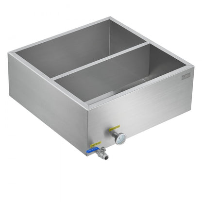 ZFQ-89L-T Stainless Steel Maple Syrup Evaporator Pan with Thermometer, 23.6 Gal Capacity