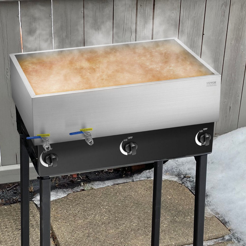 ZFQ-132L - 35 Gallon 304 Stainless Steel Maple Syrup Evaporator Pan