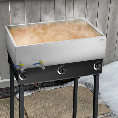 ZFQ-132L - 35 Gallon 304 Stainless Steel Maple Syrup Evaporator Pan