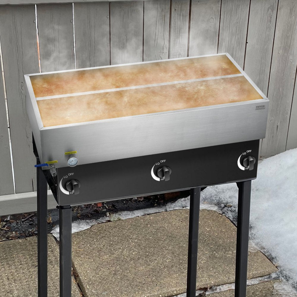 ZFQ-178L-T - 47-Gallon Stainless Steel Maple Syrup Evaporator with Thermometer