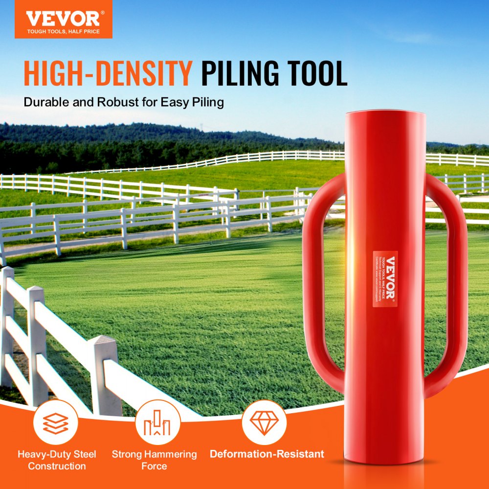HXDZ-2.7 - Heavy Duty 2.7" Steel Fence Post Driver with Ergonomic Handle