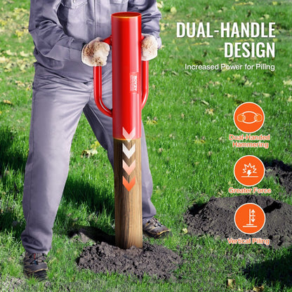 HXDZ-2.7 - Heavy Duty 2.7" Steel Fence Post Driver with Ergonomic Handle