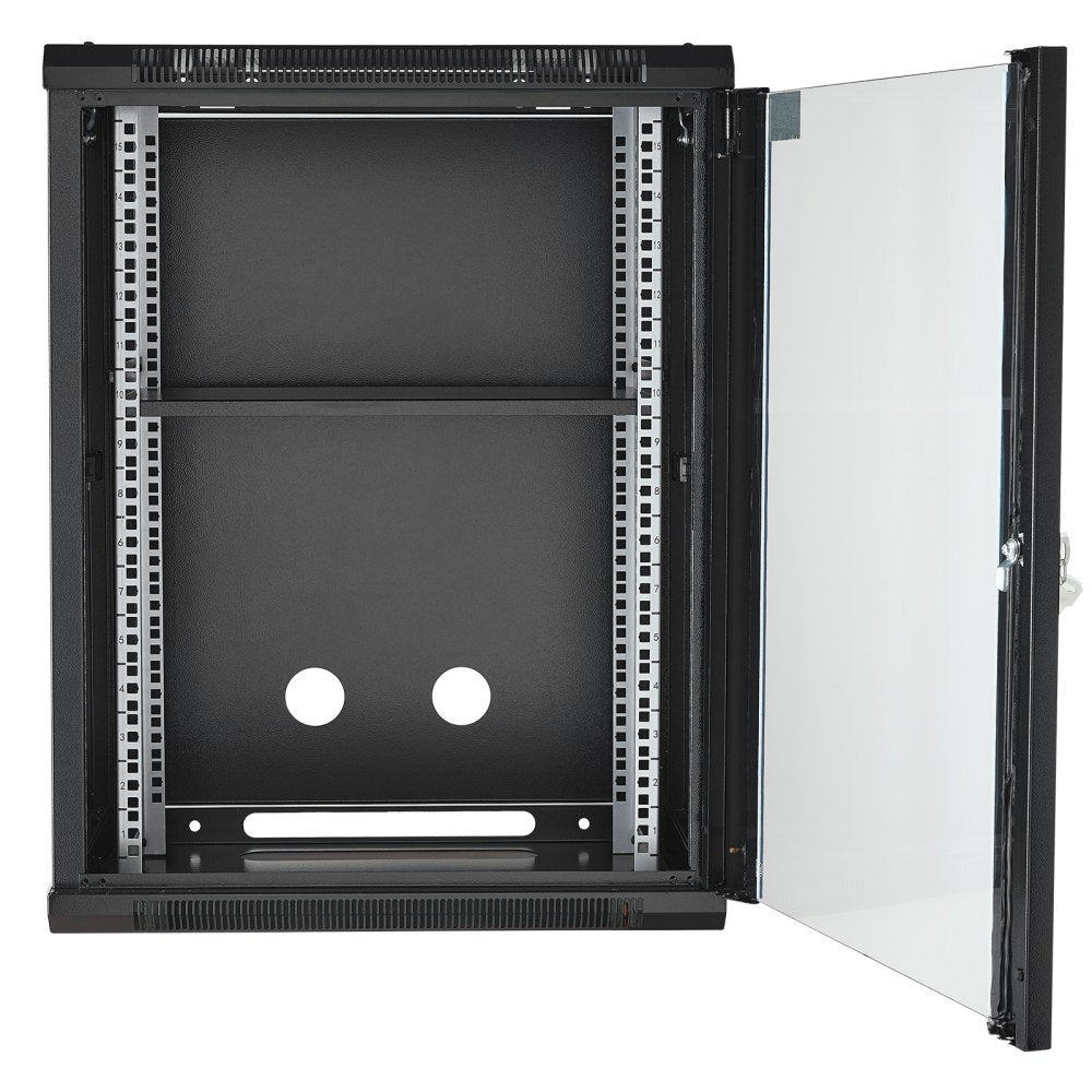 SPT-604-15 - Heavy-Duty 18'' Wall-Mounted Network Cabinet with Glass Door