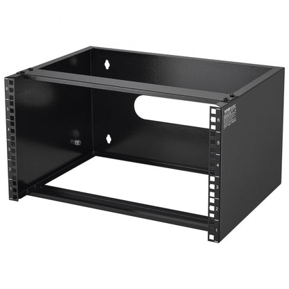 SPT-404-06 - 6U Wall Mount Rack - Durable Carbon Steel, 19.7 x 14 x 10.6 in