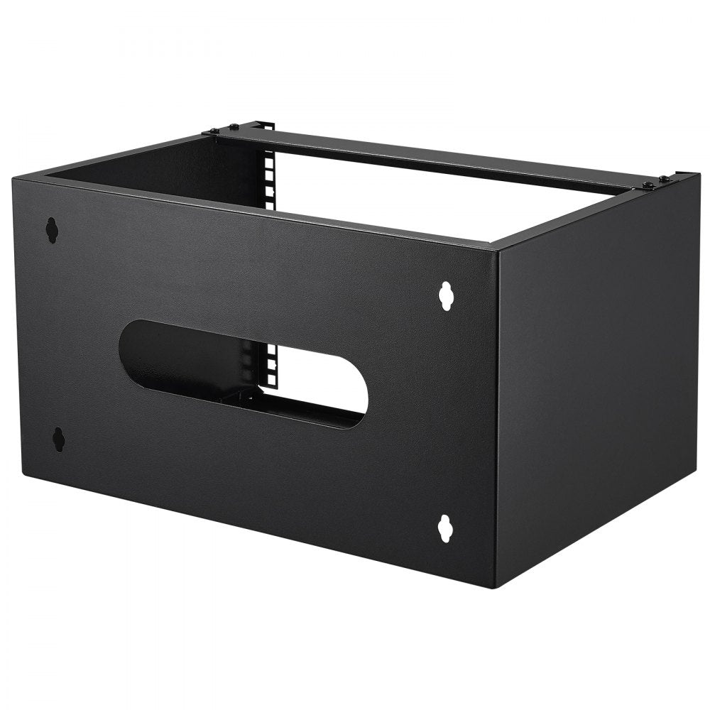 SPT-404-06 - 6U Wall Mount Rack - Durable Carbon Steel, 19.7 x 14 x 10.6 in