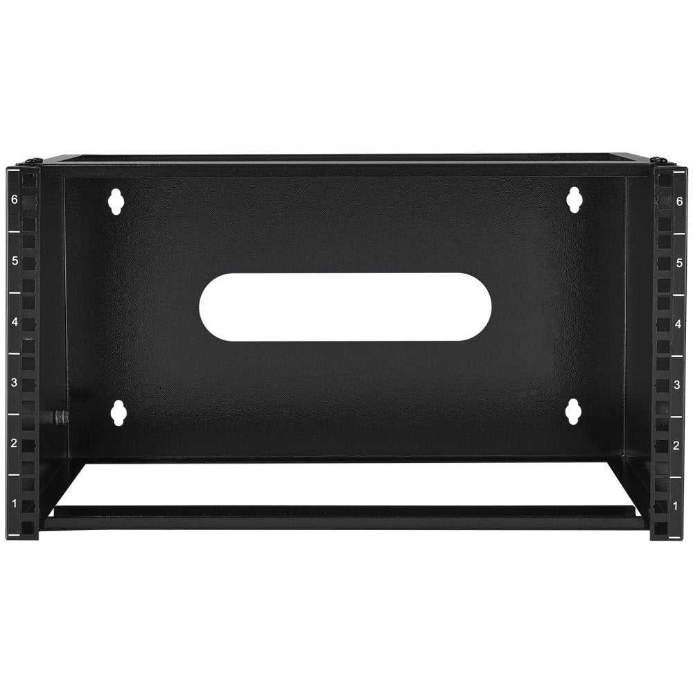 SPT-404-06 - 6U Wall Mount Rack - Durable Carbon Steel, 19.7 x 14 x 10.6 in