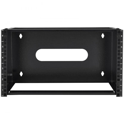 SPT-404-06 - 6U Wall Mount Rack - Durable Carbon Steel, 19.7 x 14 x 10.6 in