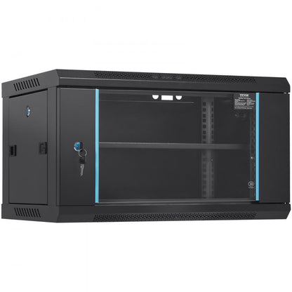 W26406 - 6U Wall Mount Server Cabinet, 15.5" Deep, 200 lbs Capacity