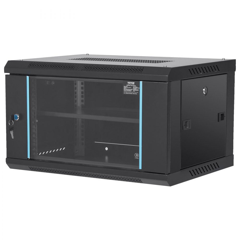 W26406 - 6U Wall Mount Server Cabinet, 15.5" Deep, 200 lbs Capacity