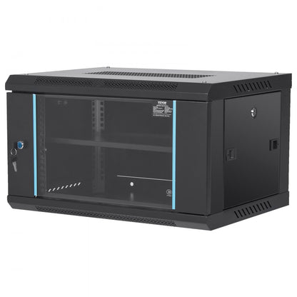 W26406 - 6U Wall Mount Server Cabinet, 15.5" Deep, 200 lbs Capacity