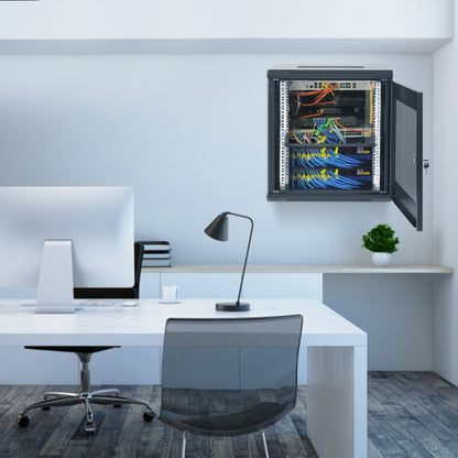 W36412 - 12U Wall Mount Server Cabinet, 15.5" Deep, 200 lbs Capacity