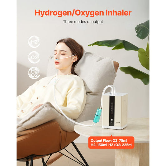 EHM-H150-T - Dual-Port Hydrogen Inhalation Machine for 1-2 Users