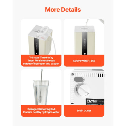 EHM-H150-T - Dual-Port Hydrogen Inhalation Machine for 1-2 Users