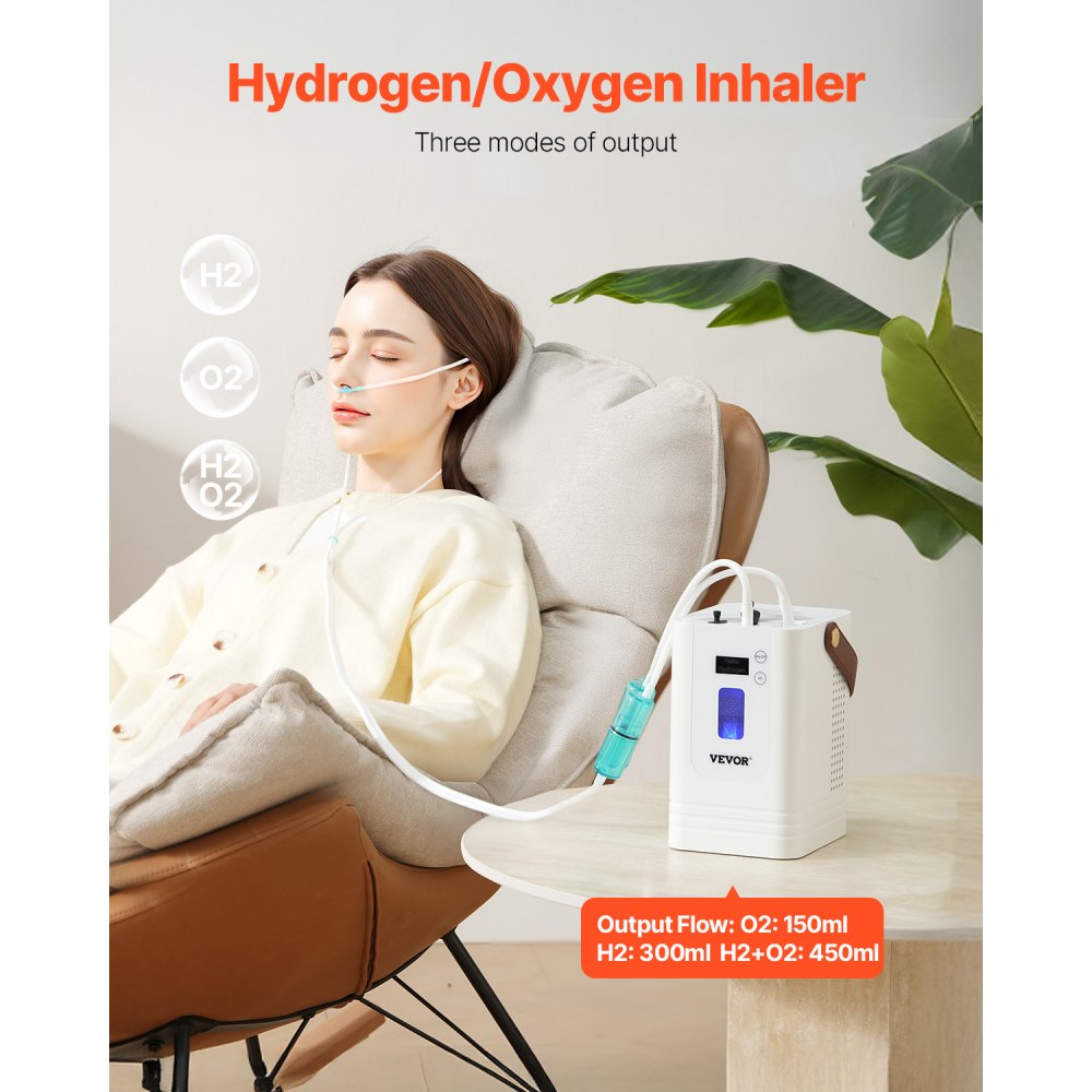 EHM-J300 - Portable 3-Port Hydrogen Inhalation Machine for Health & Recovery