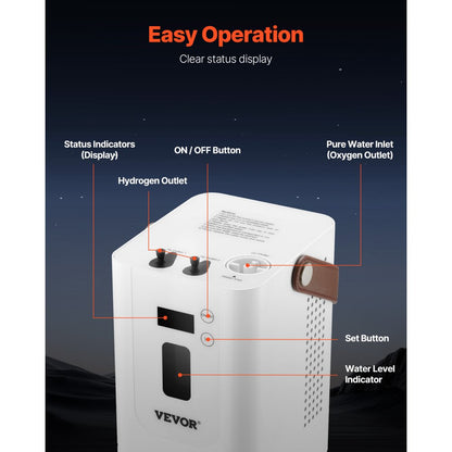 EHM-J300 - Portable 3-Port Hydrogen Inhalation Machine for Health & Recovery