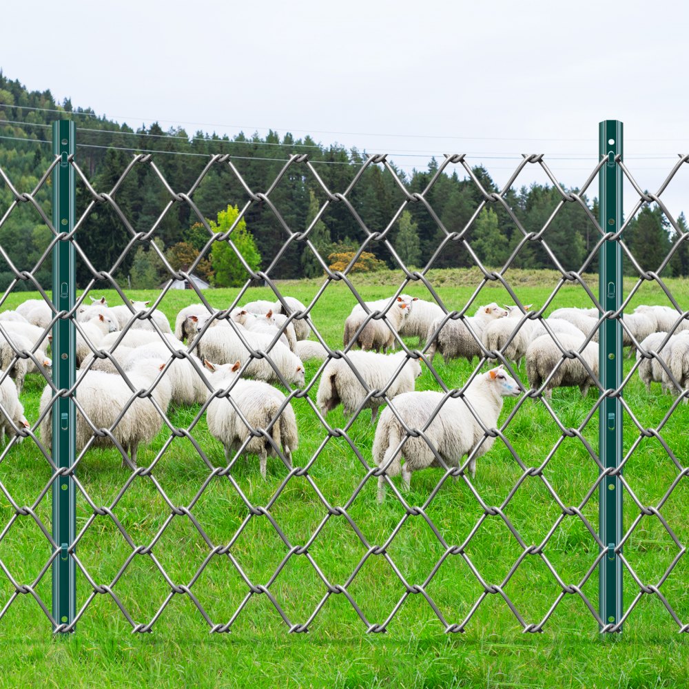 10-3ft - Heavy-Duty Q235 Steel Fence Post for Garden & Farm