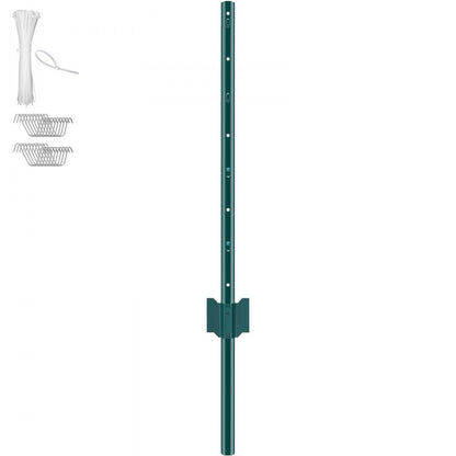 10-3ft - Heavy-Duty Q235 Steel Fence Post for Garden & Farm