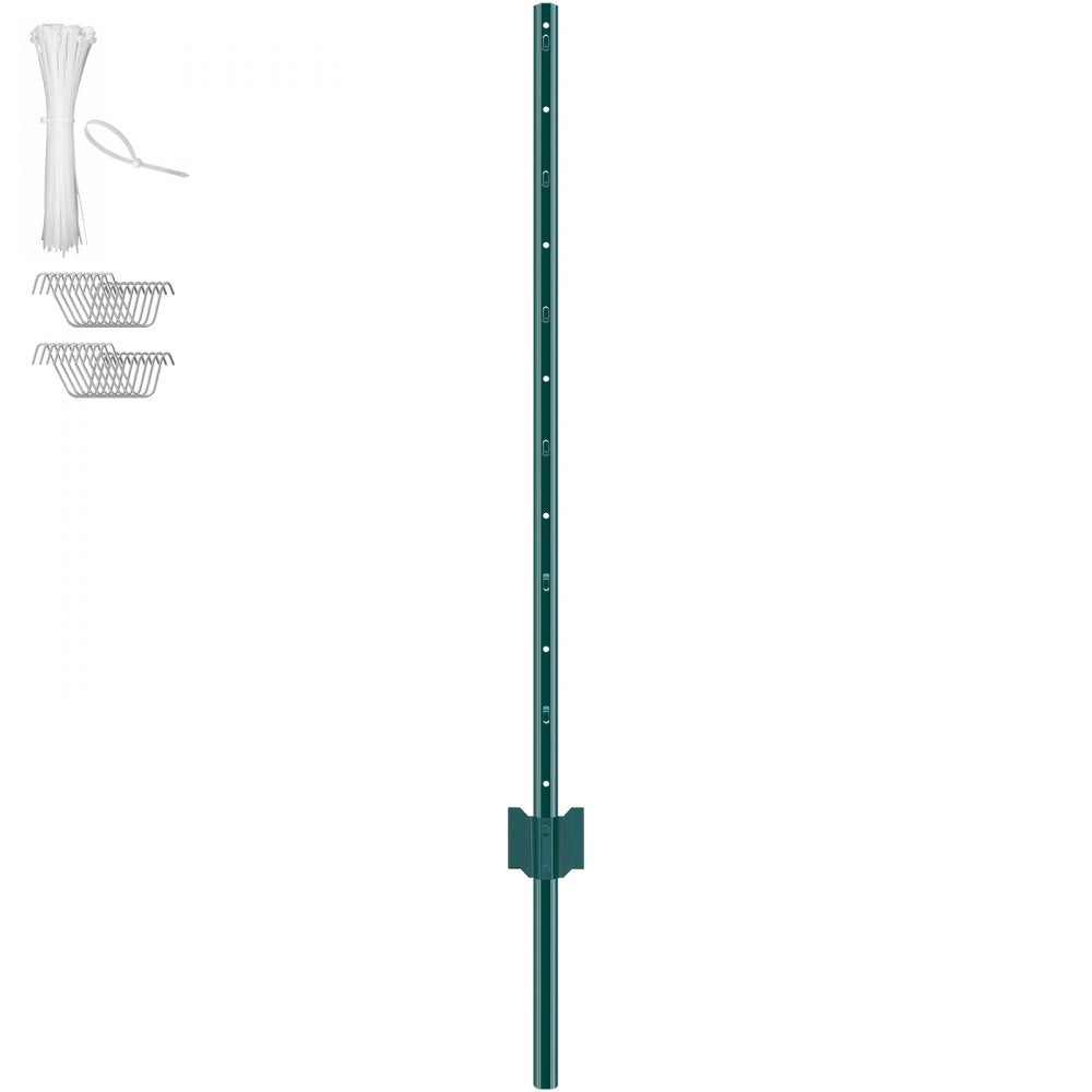 10-4ft - Heavy Duty 4ft Carbon Steel Fence Post for Outdoor Use