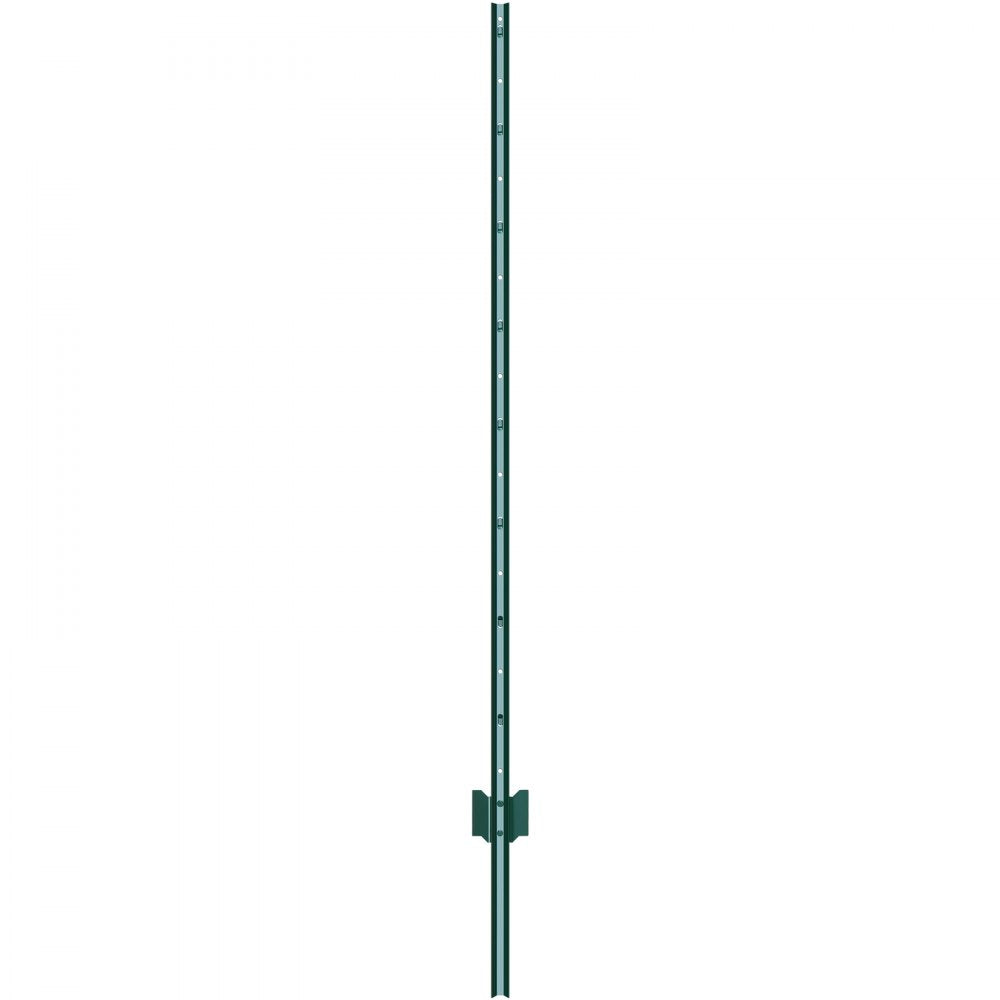 10-5ft - Heavy Duty 5ft Q235 Steel Fence Post, Rust-Resistant & Durable