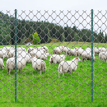6-6ft - Durable 2mm Thick Steel Fence Posts for Gardens & Farms