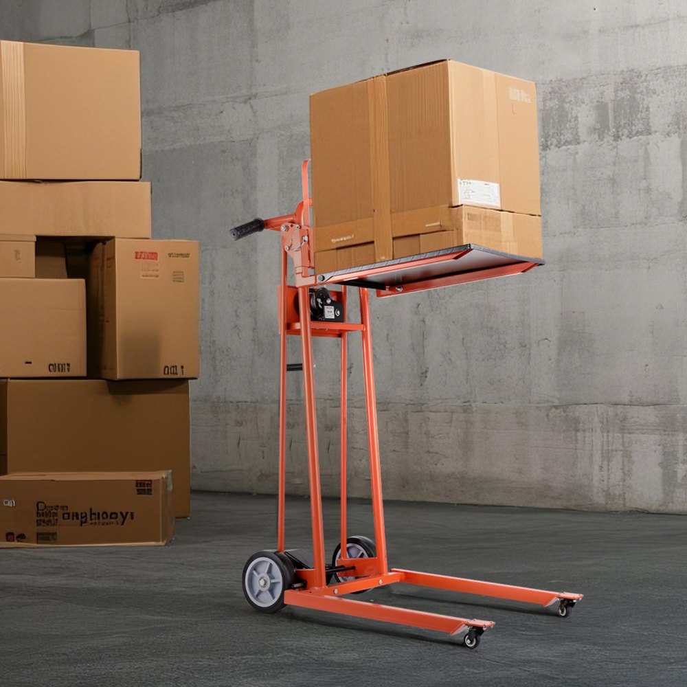 GYFF3V0 - 330 lb Manual Winch Stacker with 4.3-42.9 in Lift Range