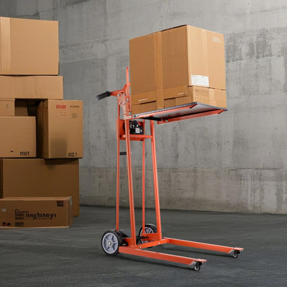 GYFF3V0 - 330 lb Manual Winch Stacker with 4.3-42.9 in Lift Range