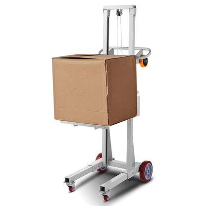 Q0BG0TV0 - 400 lbs Aluminum Manual Winch Stacker 6.7-51.1 in Lift