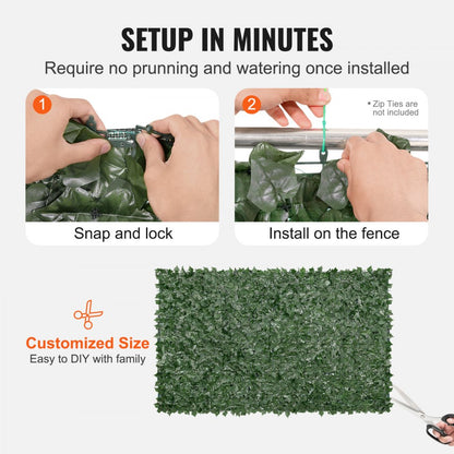 JNF008 - 59 x 98 in VEVOR Ivy Privacy Fence for Outdoor Serenity