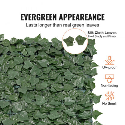JNF006 - 59" x 158" Lifelike Green Ivy Privacy Fence Panels
