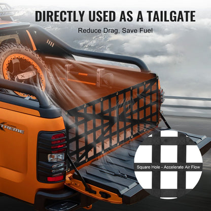 PPCN0054X - 54"x18" Adjustable Tailgate Net with 600 lbs Capacity