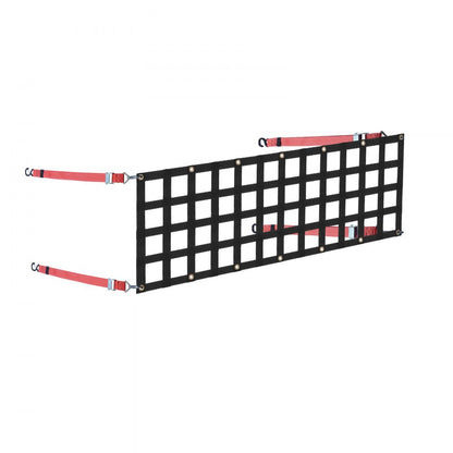 PLCN0054 - 54" x 18" Heavy-Duty Adjustable Tailgate Net for Secure Cargo Transport