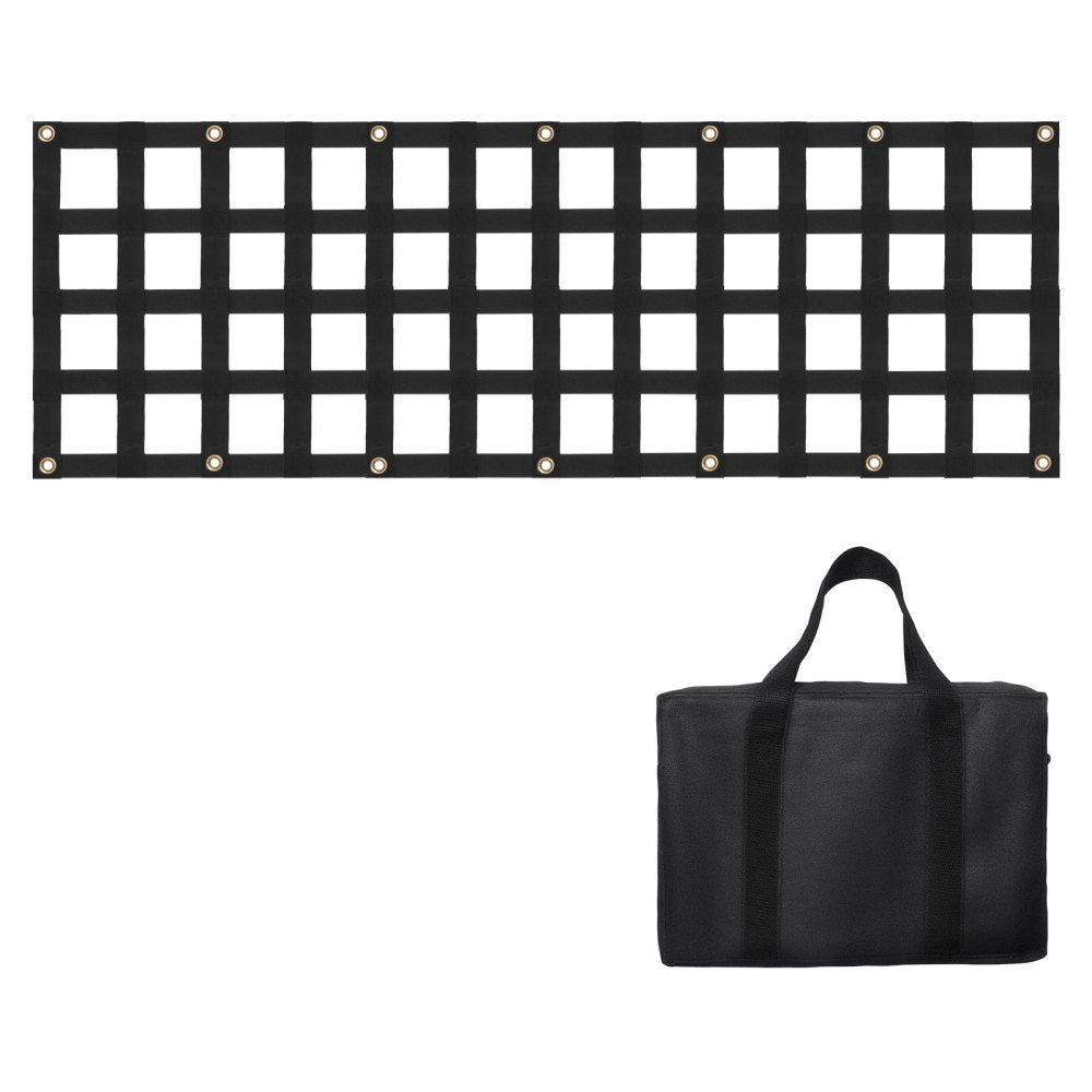 PLCN0054 - 54" x 18" Heavy-Duty Adjustable Tailgate Net for Secure Cargo Transport