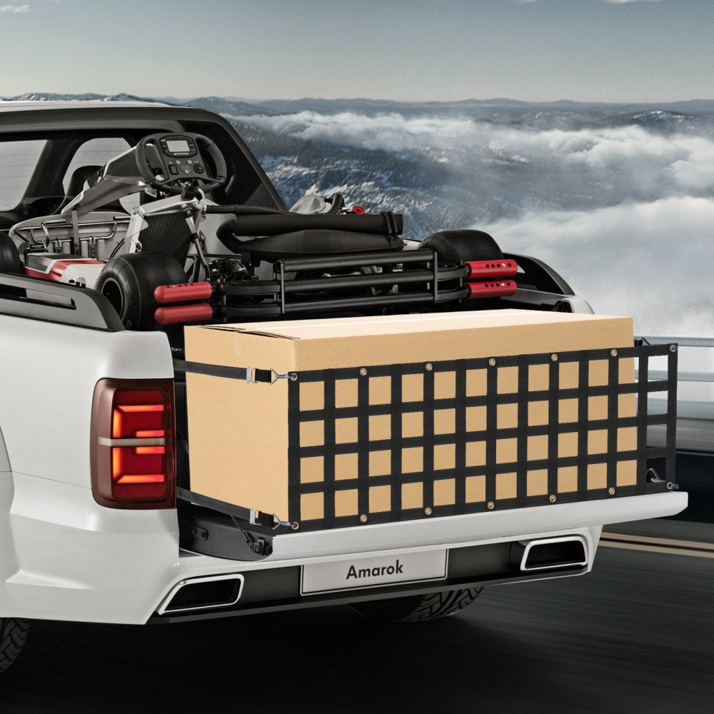 PPCN0060 - 60" Heavy-Duty Tailgate Net for Trucks, 600 lbs Capacity