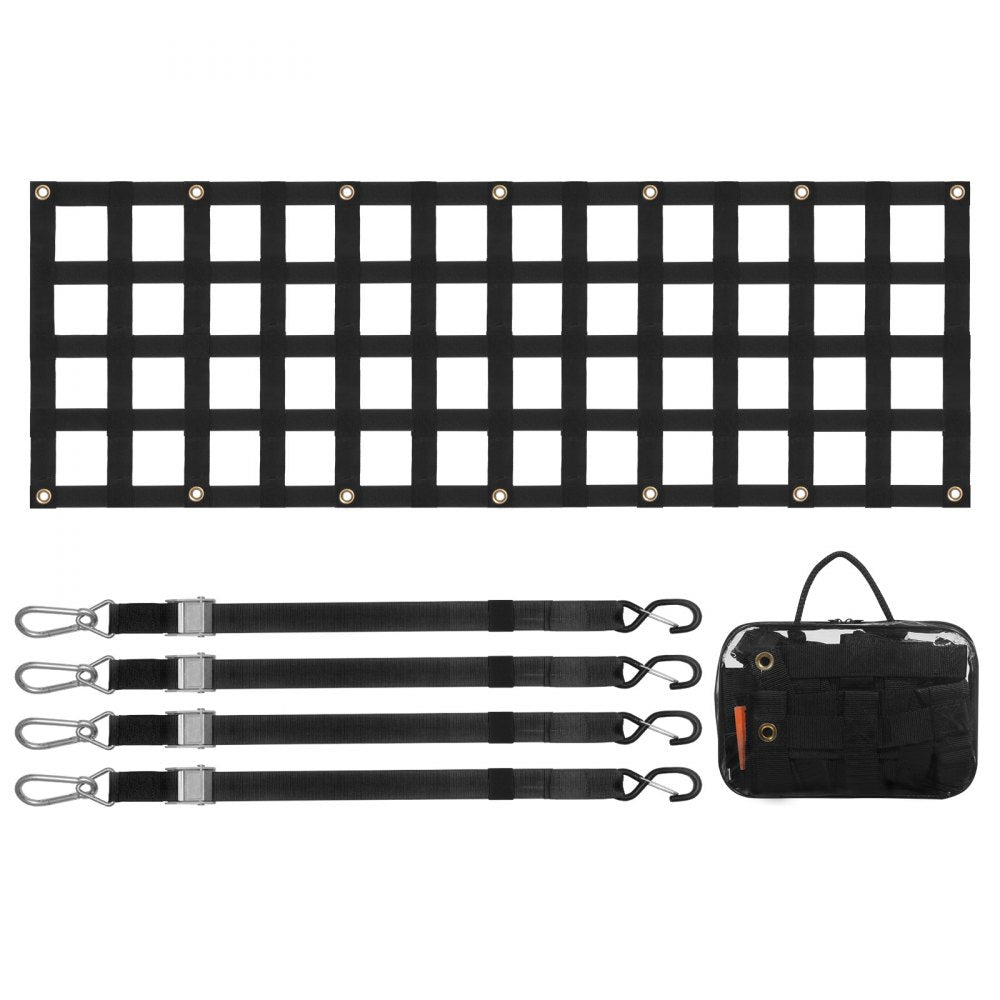 PPCN0060 - 60" Heavy-Duty Tailgate Net for Trucks, 600 lbs Capacity