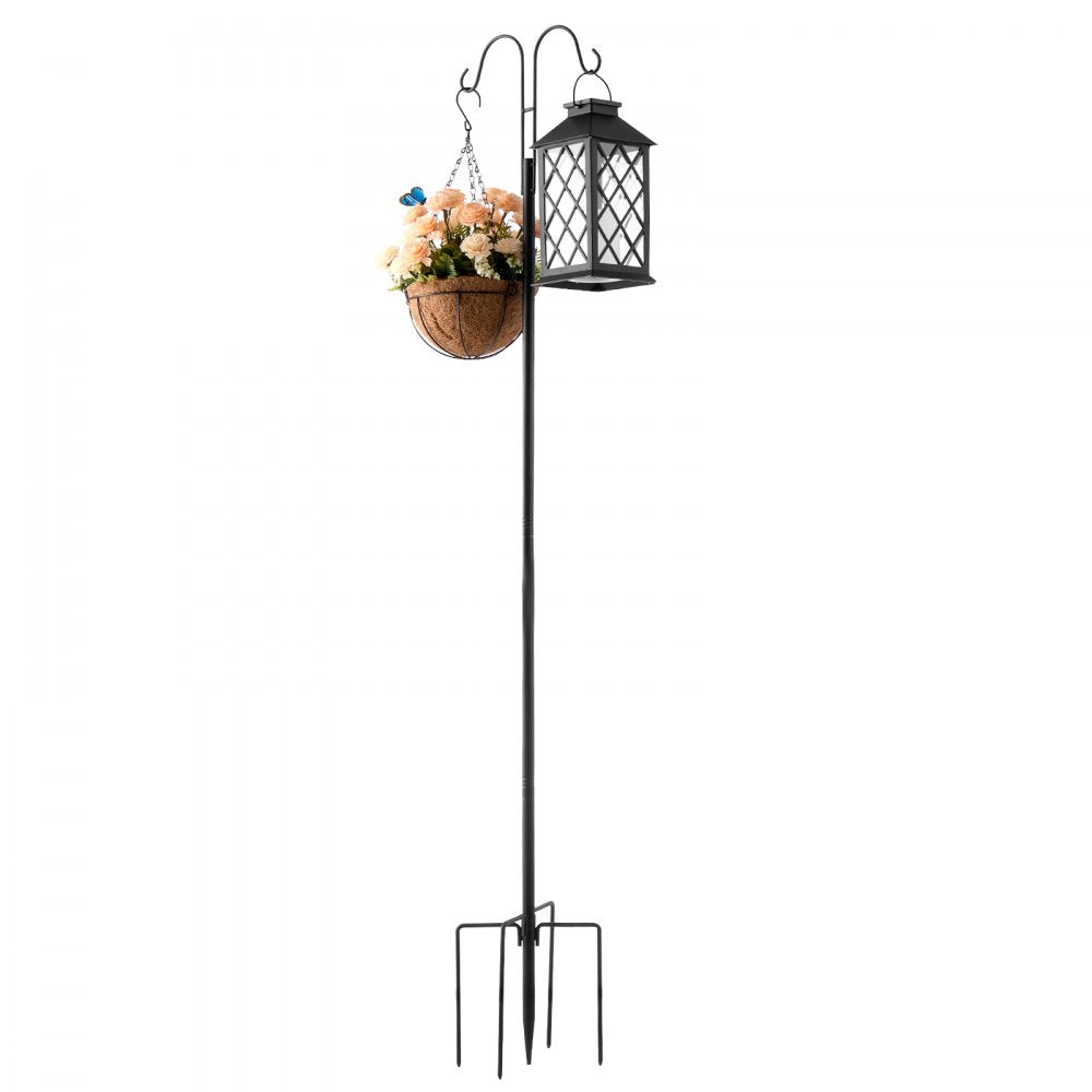 H002 - Adjustable 60" Heavy-Duty Steel Bird Feeder Pole with Stable Base