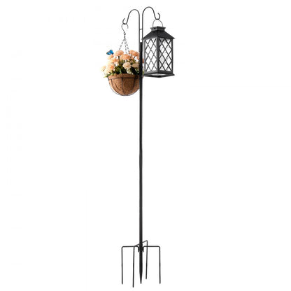 H002 - Adjustable 60" Heavy-Duty Steel Bird Feeder Pole with Stable Base