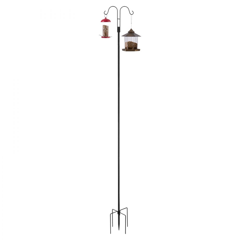 H004 - 92" Sturdy Steel Bird Feeder Pole for Outdoor Decor