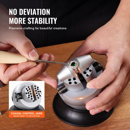JH-N3YC001BP - 3" Durable Steel Ball Vise for Precision Engraving