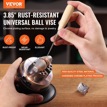 JH-O3YC001BP - Professional 3" VEVOR Ball Vise for Engraving and Inlaying