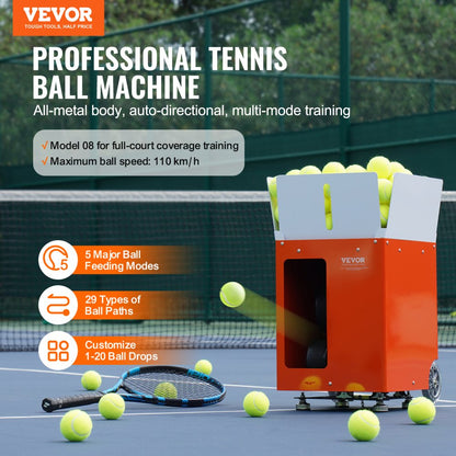 TS-08M - Robust Tennis Ball Machine for High-Speed Training up to 110 km/h