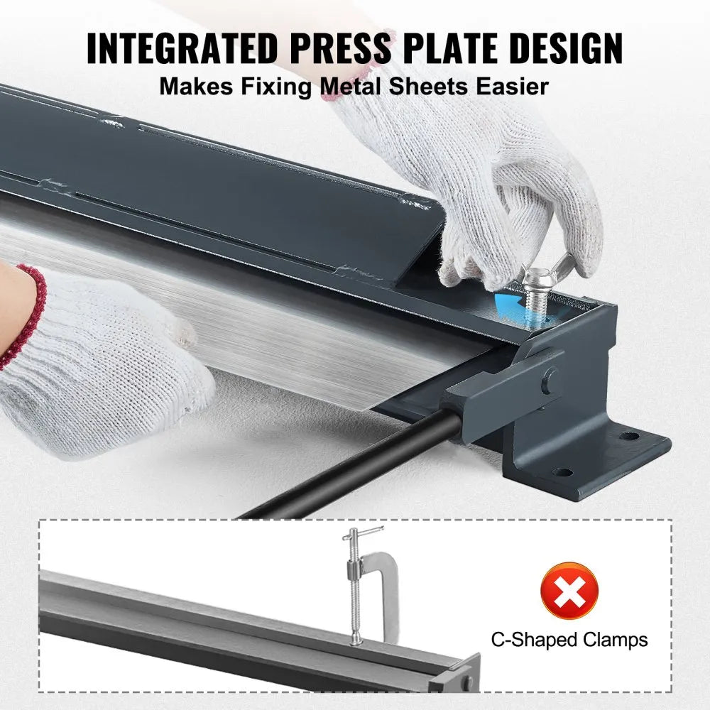 W-1.0X1220 - 48-Inch VEVOR Box and Pan Brake for Metal Bending