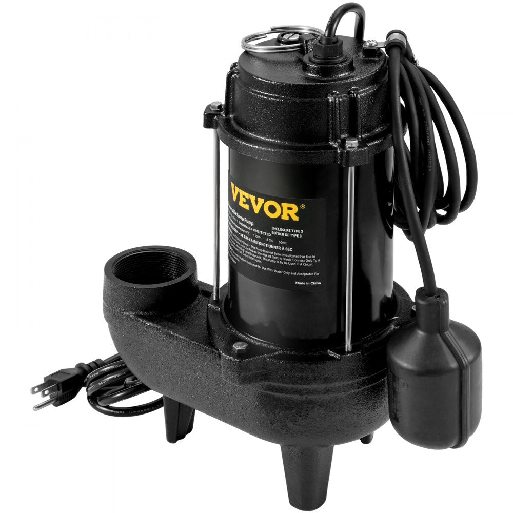 USC56WE - 3/4 HP VEVOR Sewage Pump 5880GPH, Automatic & Durable