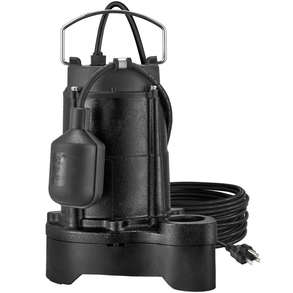 USC-500SU-T - 1/2 HP VEVOR Sump Pump, 3960 GPH, 33 ft Lift