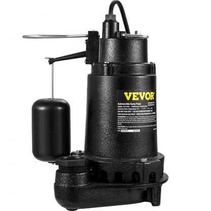 PSSP10003 - High-Efficiency 1 HP Submersible Sump Pump with Automatic Float Switch