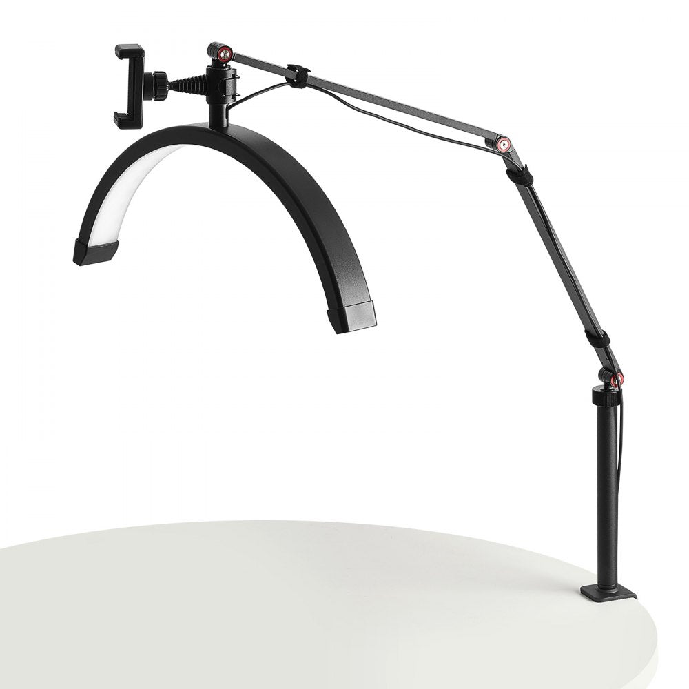 HD-M2X - Versatile Half Moon Lamp, 360° Adjustable, Dual Use Floor & Desk