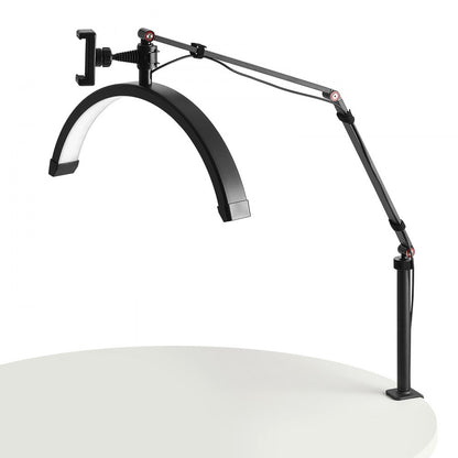 HD-M2X - Versatile Half Moon Lamp, 360° Adjustable, Dual Use Floor & Desk