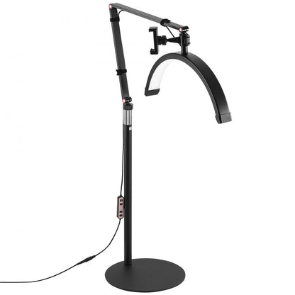HD-M2X - Versatile Half Moon Lamp, 360° Adjustable, Dual Use Floor & Desk